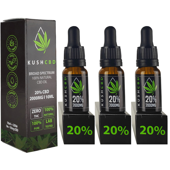 

Olejek Kush Cbd Broad Spectrum 20% 6000mg |3x 10ml