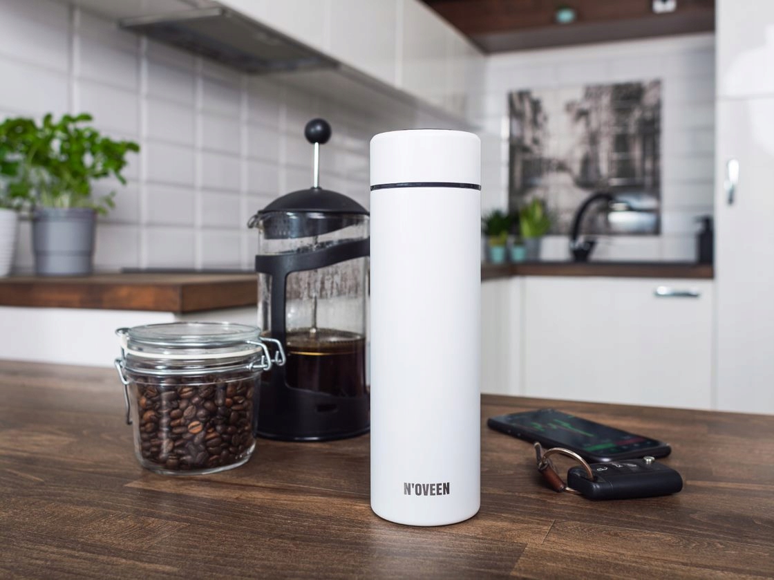 BUTELKA KUBEK TERMICZNY TERMOS BIDON SMART LED Pojemność 0.48 l