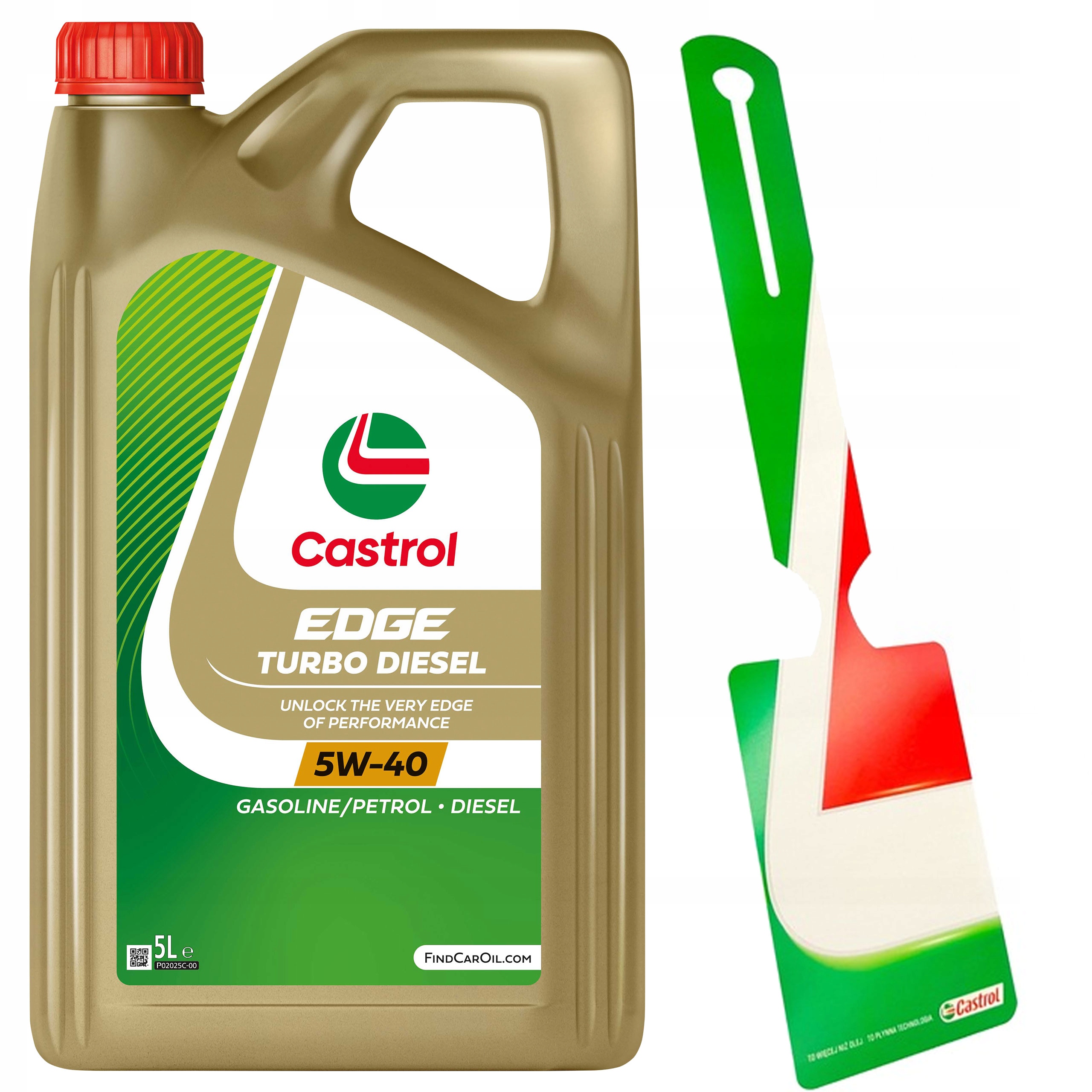 Castrol Edge 5W-40 Pc Turbo Diesel 5L přívěsek