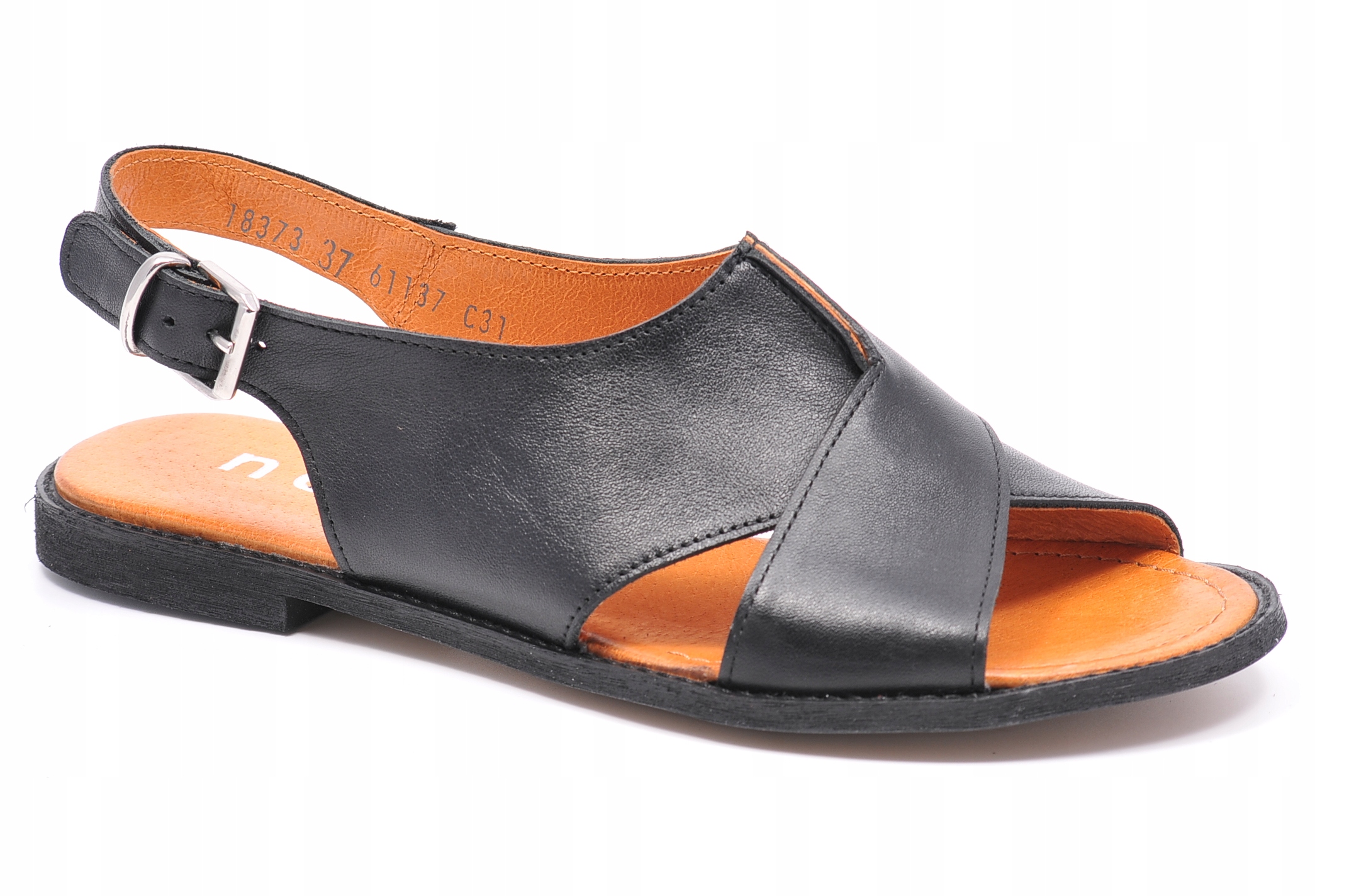 Sandały Nessi 18373 -1 Czarny 1 Rozmiar 39