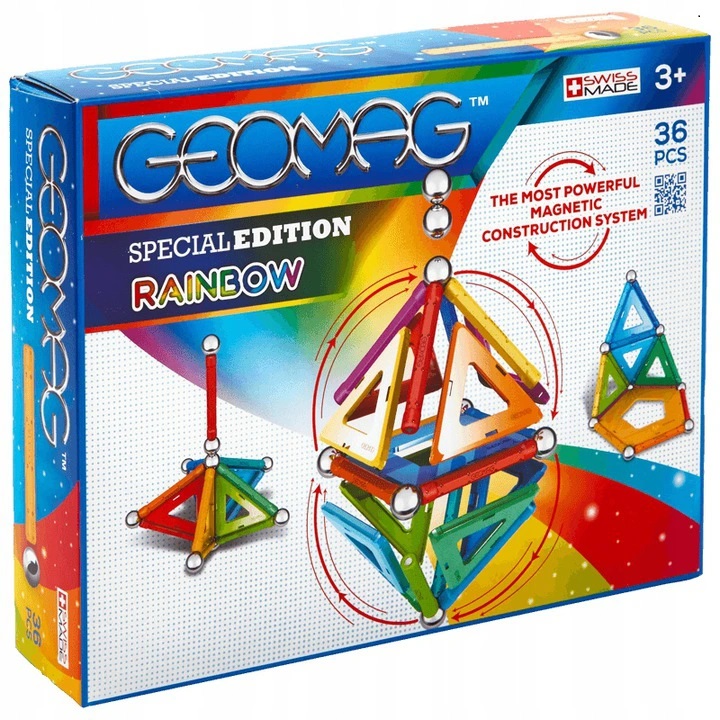 

Geomag Reainbow Klocki magnetyczne 36 elementów