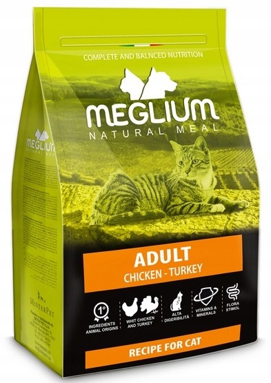 Levně Meglium Cat Adult Kuře a Krůta 10kg