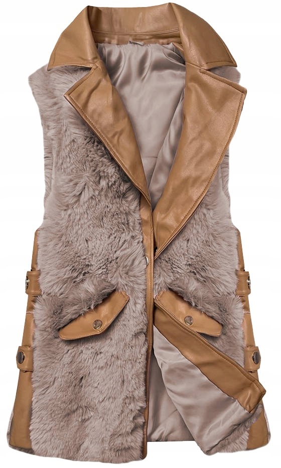 Vesta Z Eko Kůže Kožešina BR9592 Karm-béž M (38)