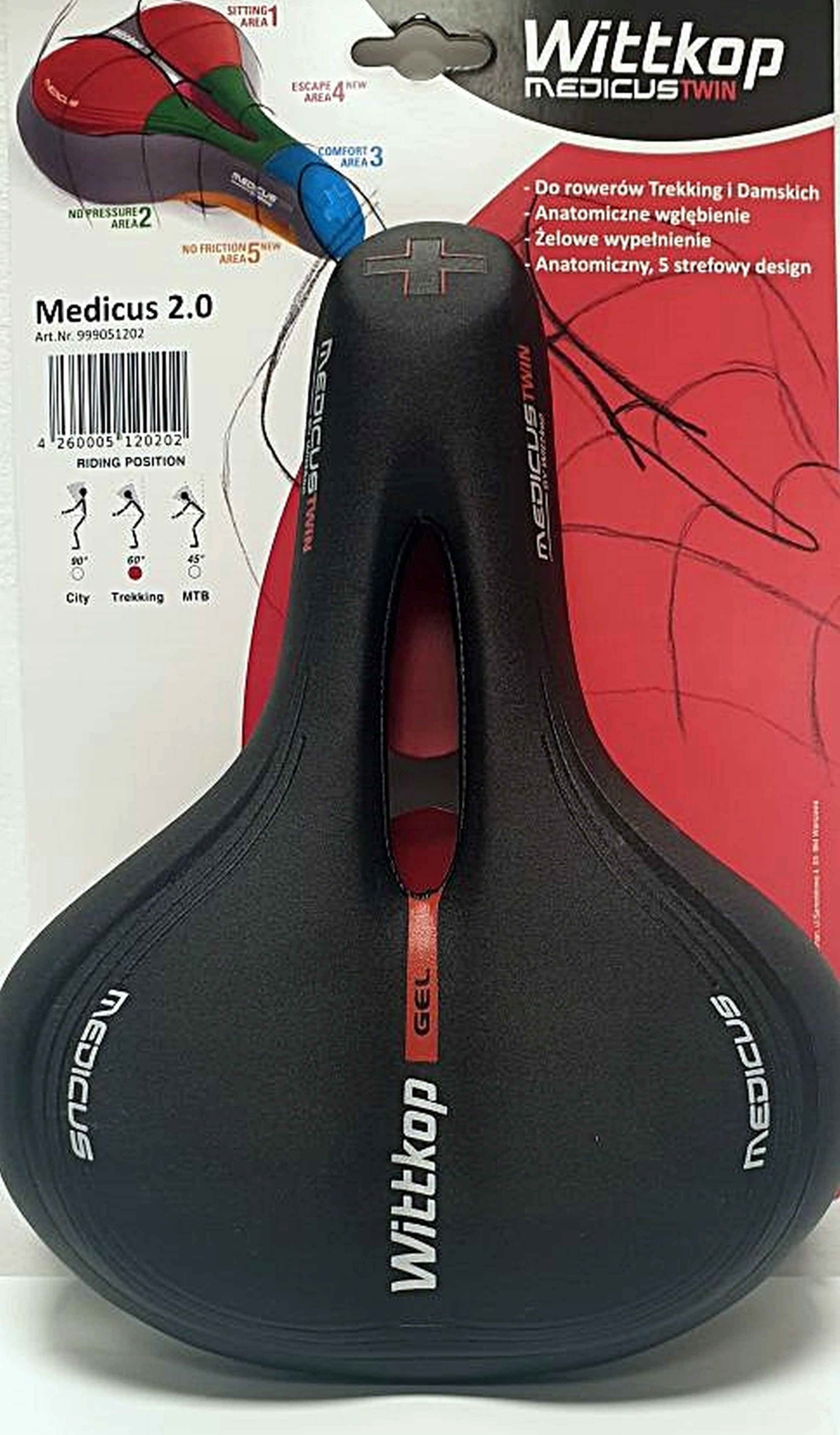 Wittkop Medicus Twin 2.0 Siodełko Żelowe 190x250mm