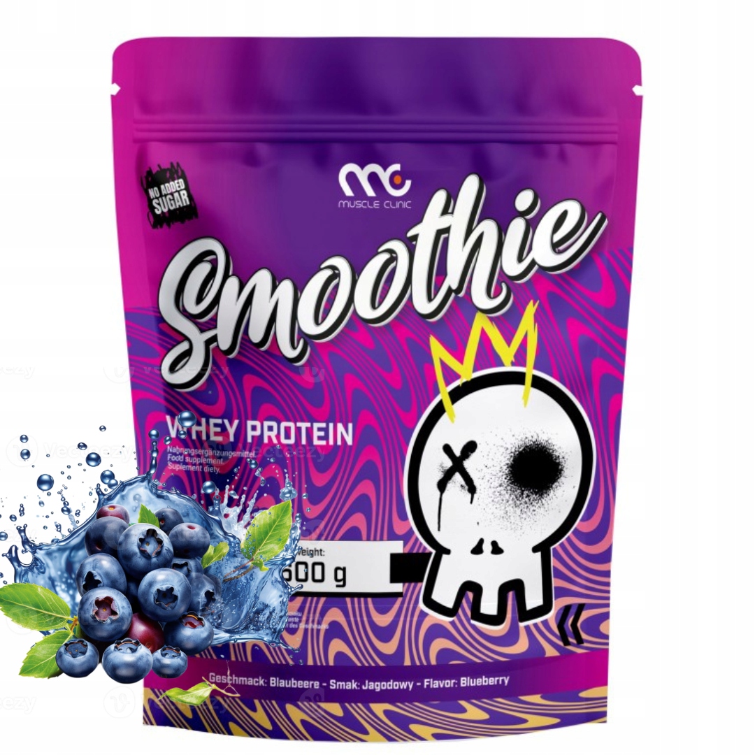 Muscle Clinic Smoothie Whey Protein 600 g Wpc 86% chutný proteinový protein