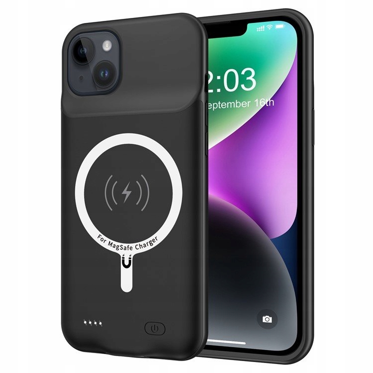 Pouzdro s baterií pro iPhone 14, Powerbanka 7000 mAh pro MagSafe Powercase