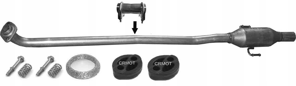 2680 - TOYOTA corolla verso 1.6 1.8 09R средний глушитель