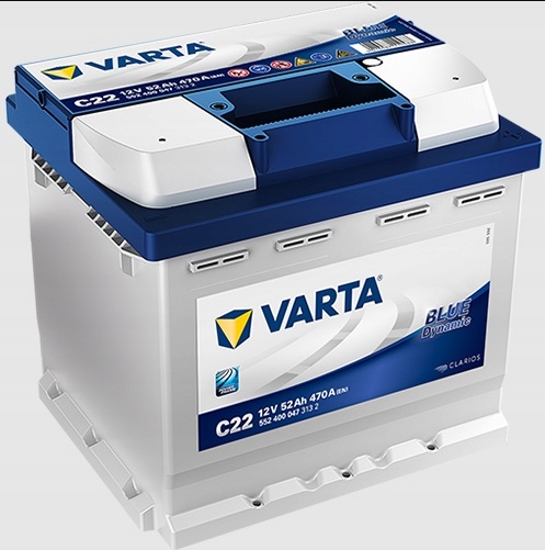 Akumulator VARTA BLUE C22 52Ah 470A 45Ah 50Ah