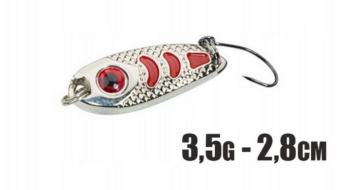 Błystka podlodowa Fly Silver 3,5g 2.8cm srebrna ice
