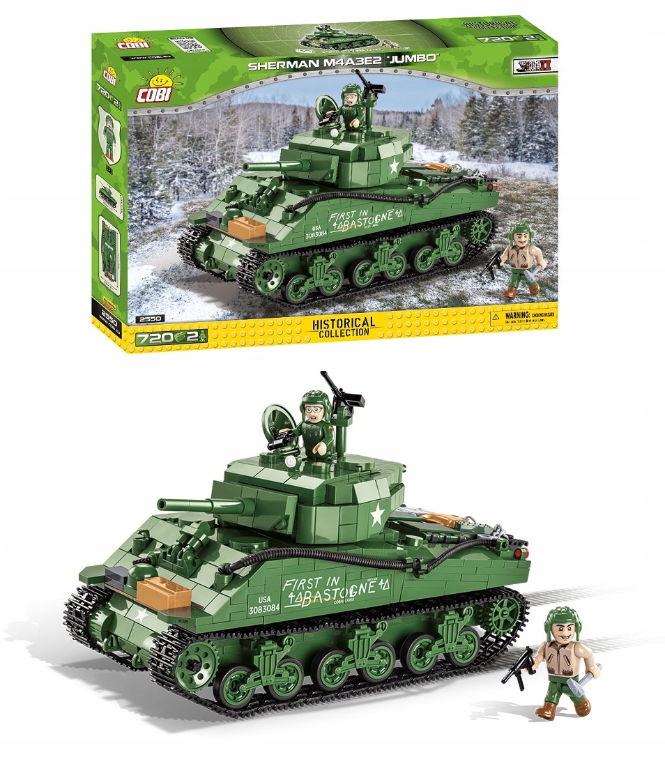 

Klocki Cobi 2550 Czołg Sherman M4A3E2 Jumbo
