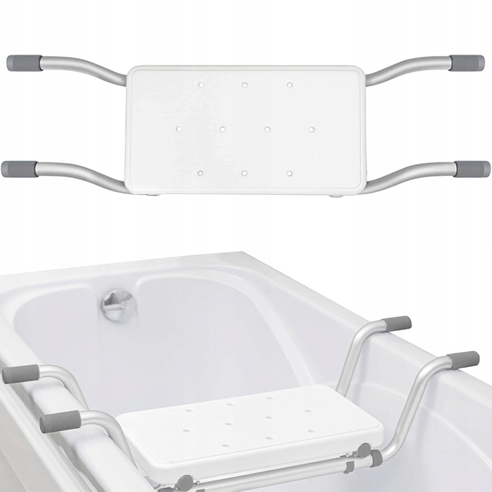Ławka Siedzisko Na Wannę Siedzisko Do Wanny Regulowana 72/77/82cm Do 136kg