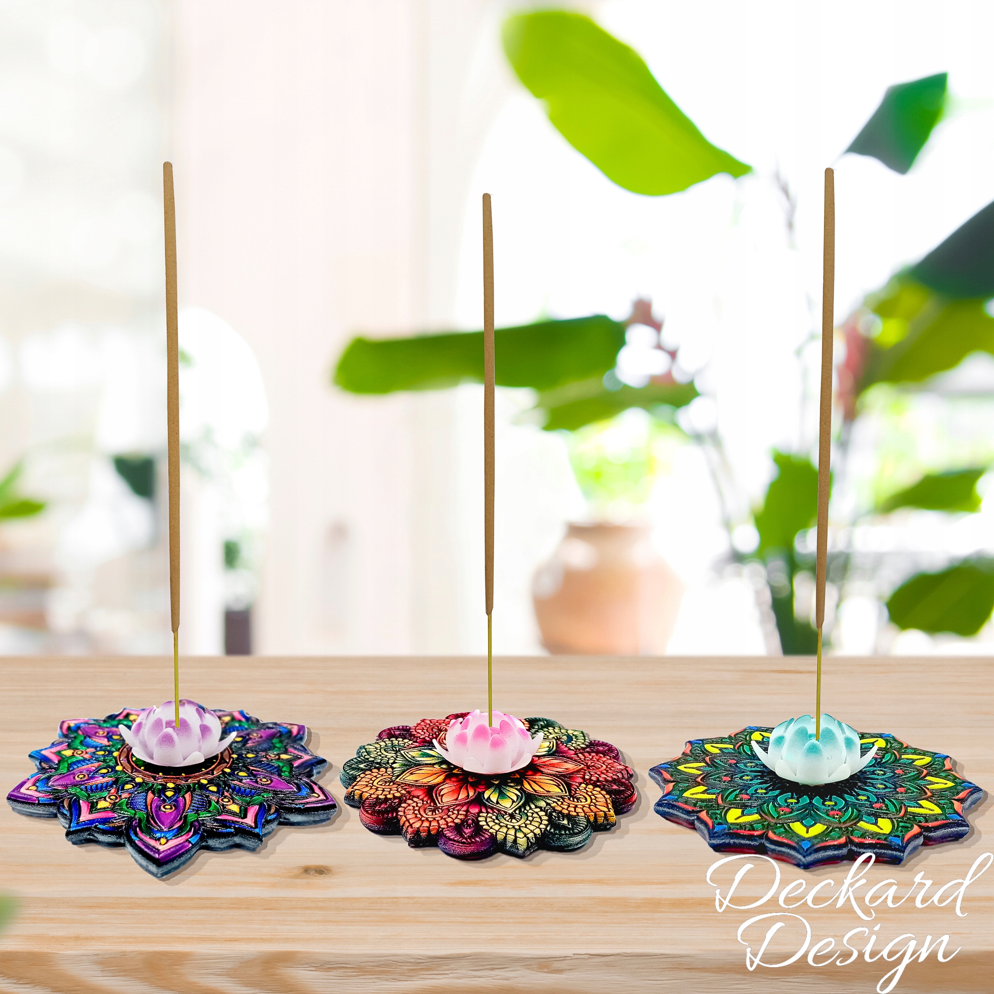 Podstawka pod kadzidełka mandala średnia kadzidła Długość 8 cm