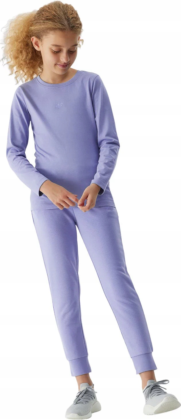 SPODNIE DZIEWCZĘCE MŁODZIEŻOWE DRESOWE SPORTOWE DŁUGIE JOGGERY 4F 158cm Cechy dodatkowe kieszenie