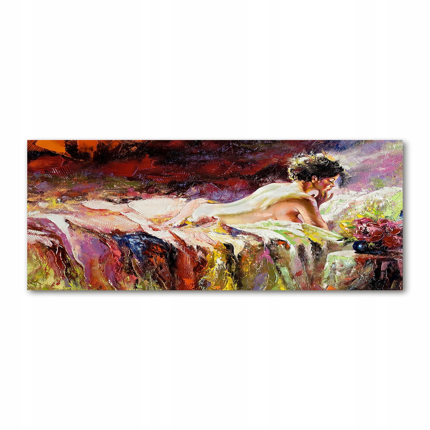 

Foto obraz akryl zdjęcie Leżąca kobieta 125x50 cm