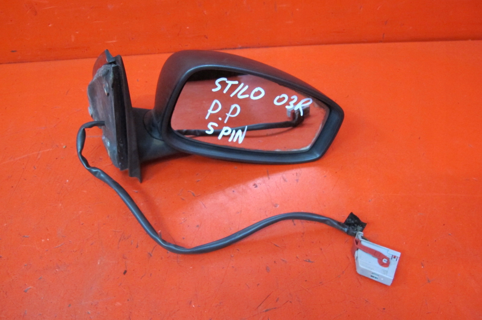 FIAT STILO 192 mirror right electrics black, 5 PIN EUROPA 3D