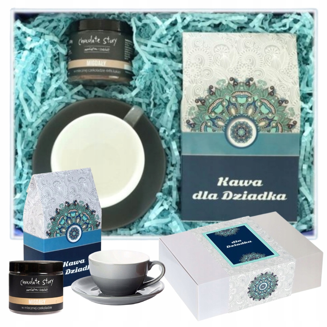 Levně Sada lahodných káv pro dědečka s čokoládovými dražé šálek