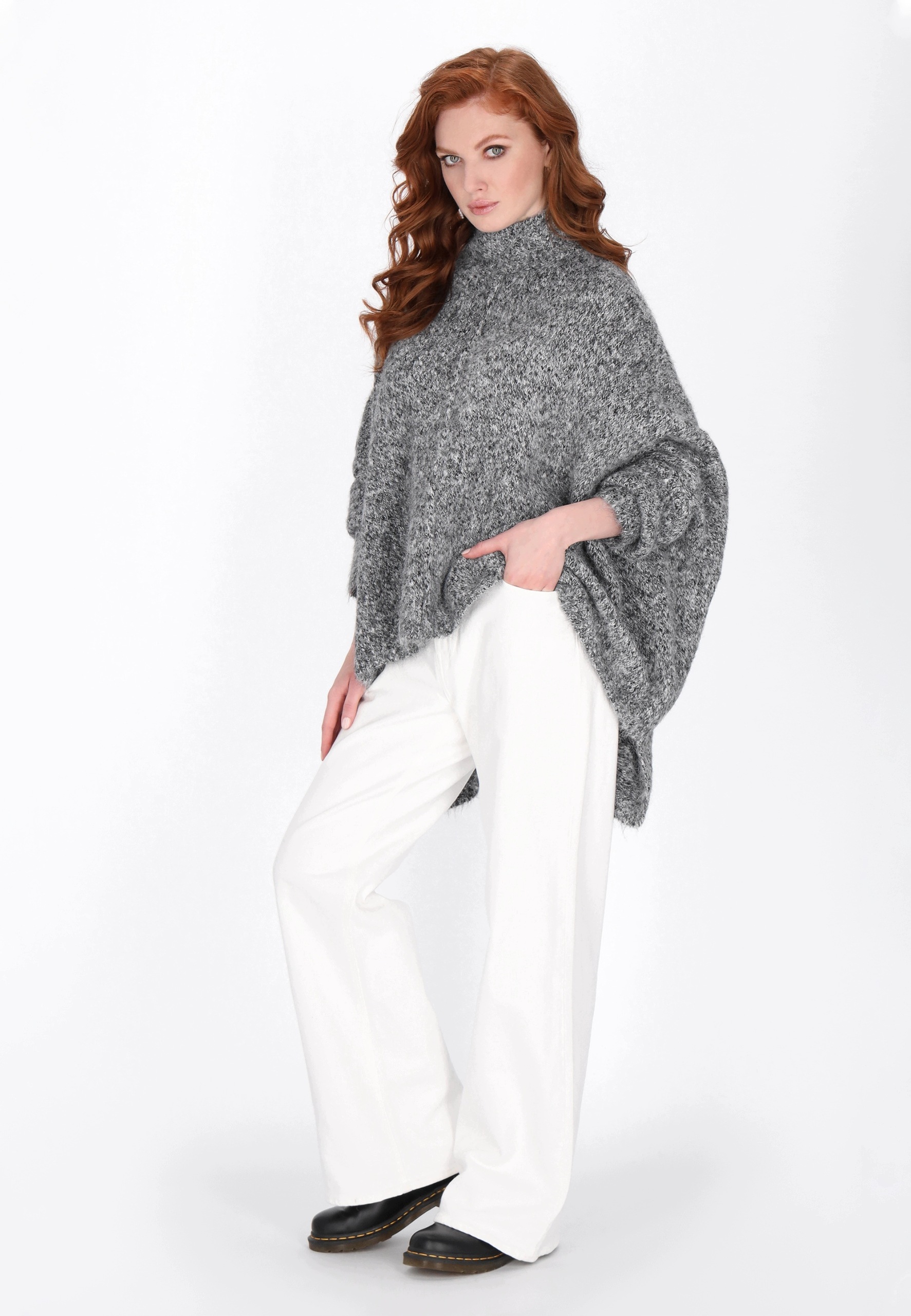 Saporta dámské pončo šedé, XL/XXL