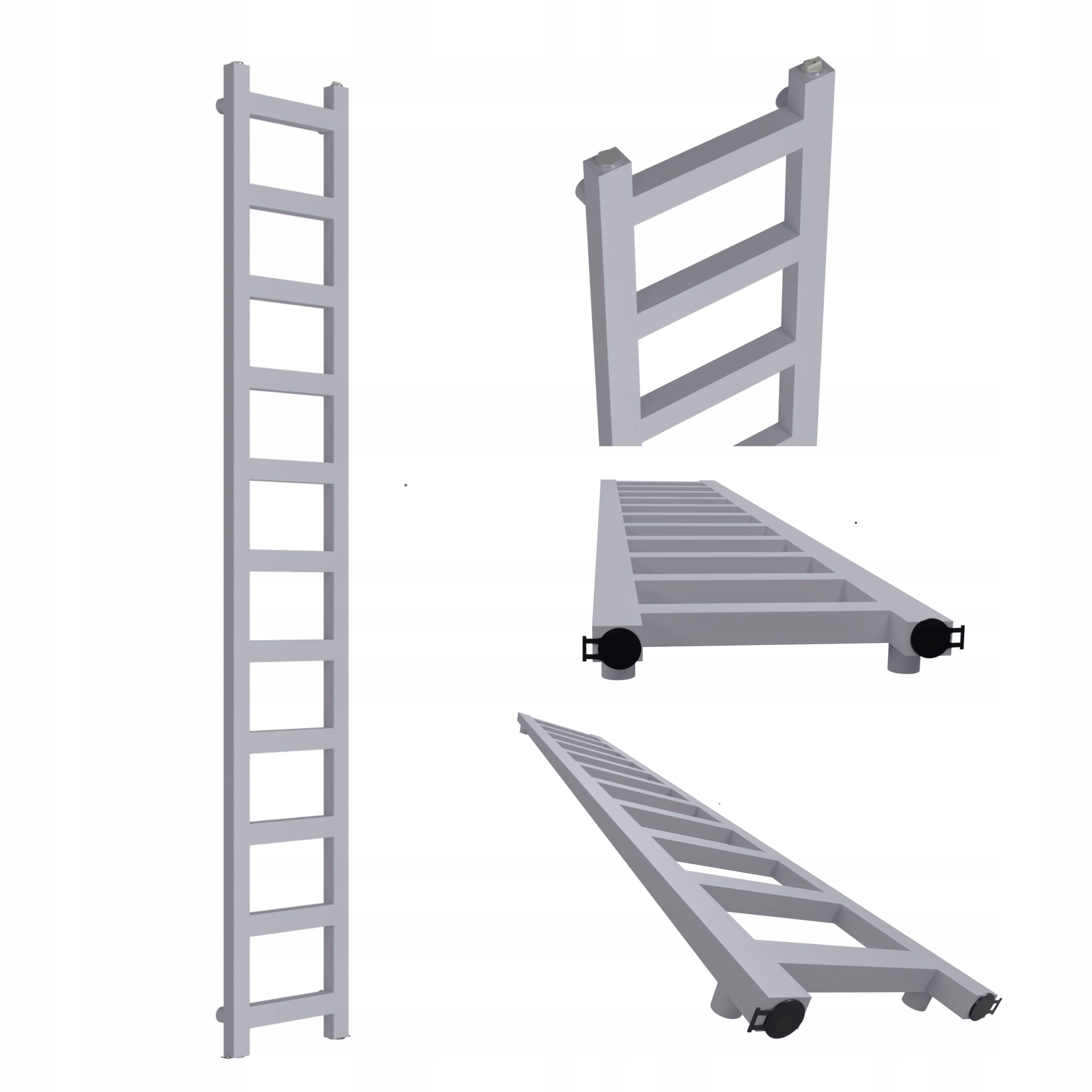 Vodní koupelnový radiátor Lucy 1650x250 Šedý Str