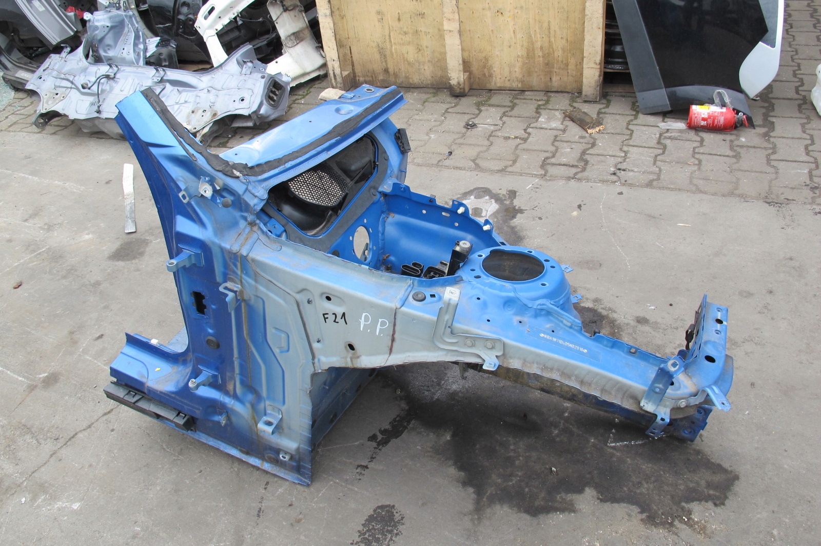BMW 1 F21 LCI LIFT quarter pillar threshold right front front B45