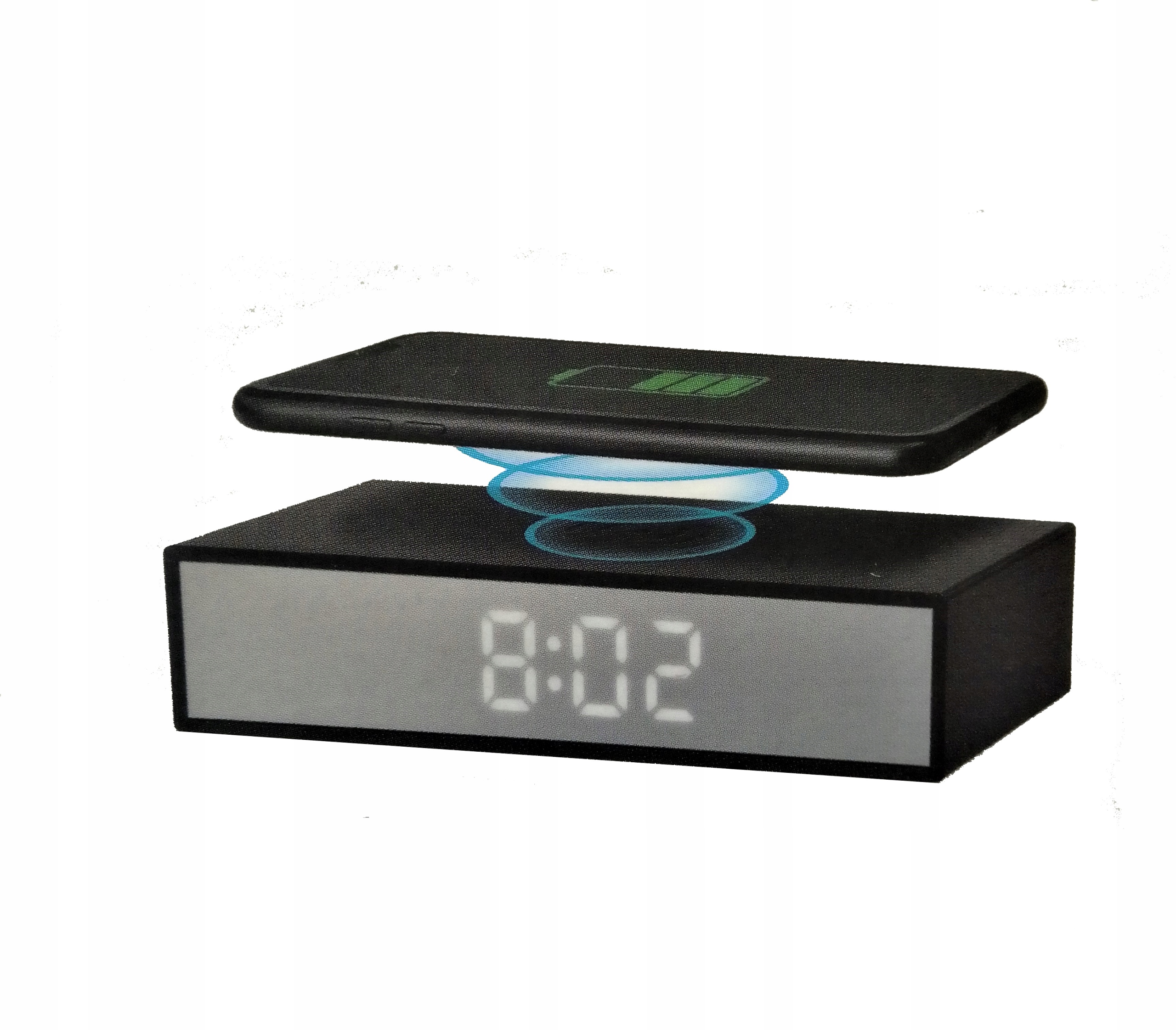 RADIOBUDZIK Budzik cyfrowy z ładowarką indukcyjną Marka Inna