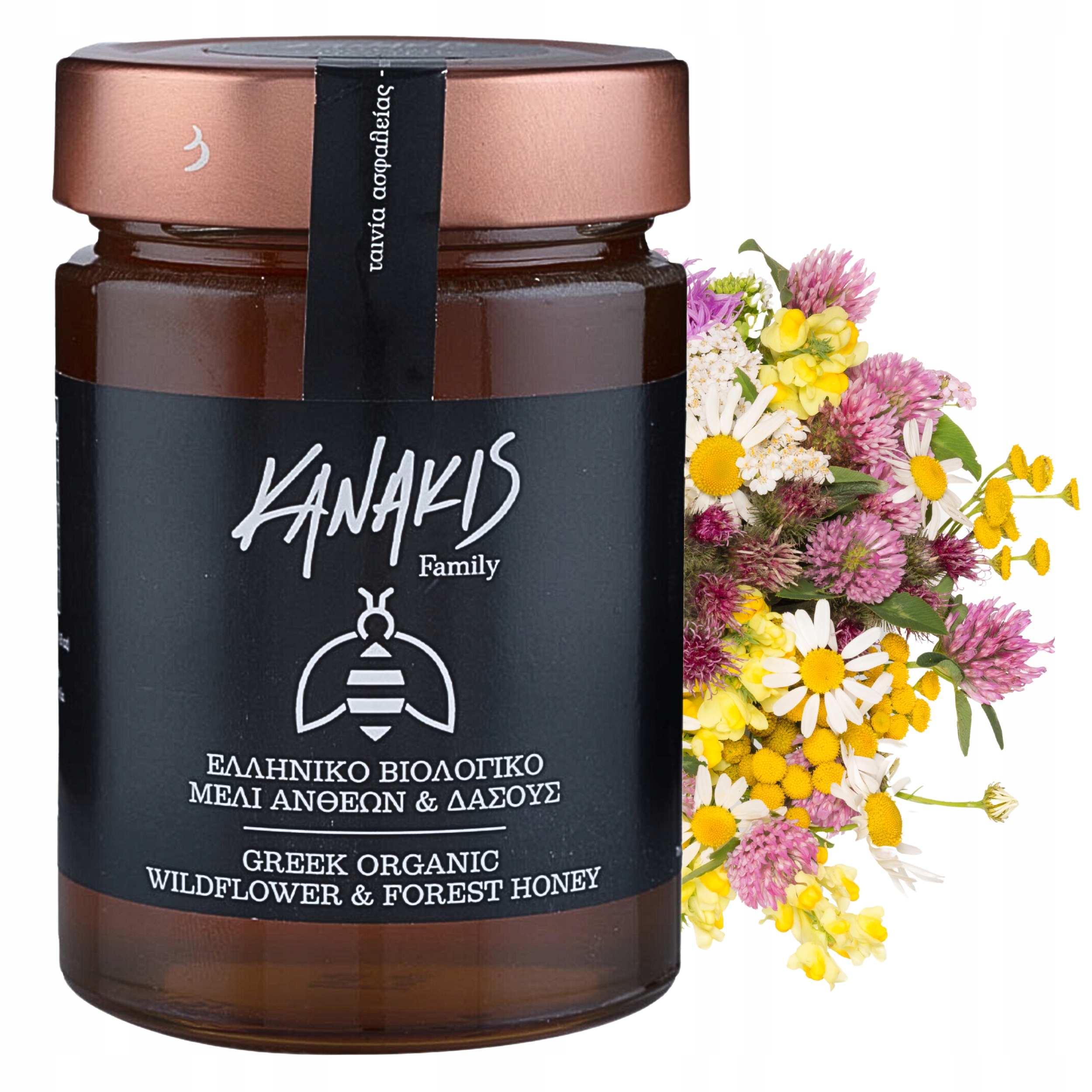 Grecki Miód z Dzikich Kwiatów i Leśnych drzew 100% Organiczny certyfikowany
