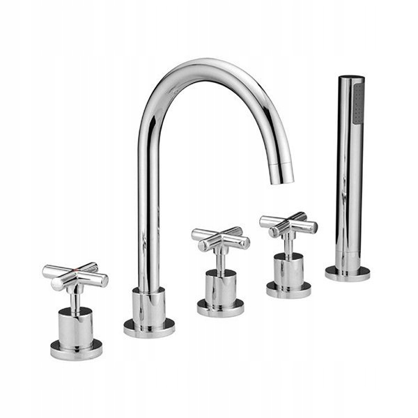 BATERIA WANNOWA 5 OTWOROWA NAWANNOWA CHROM