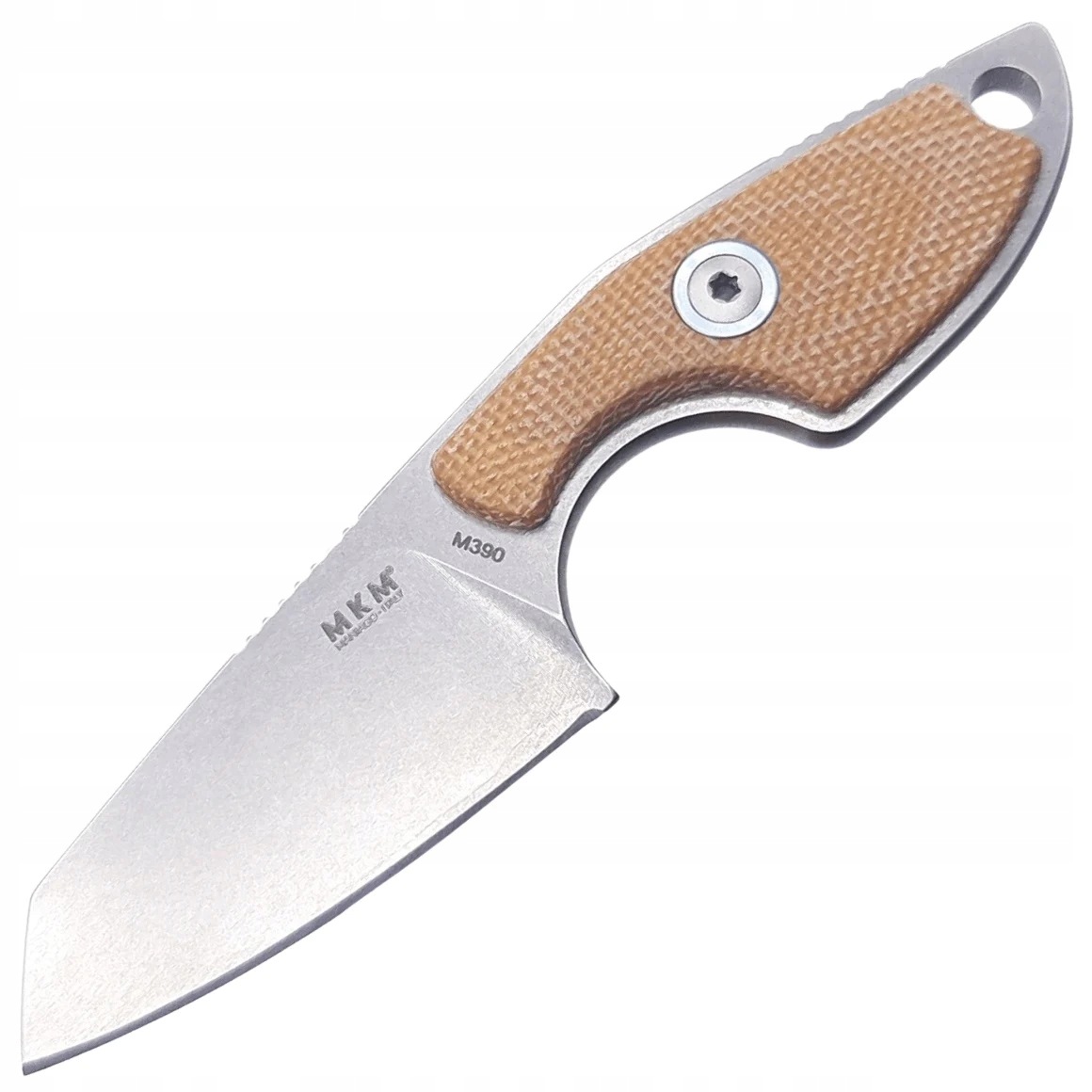 Mkm Mk MA02-NC Makro 2 Sheepsfoot wszechstronny nóż 7,3 cm, Stonewash, Natural