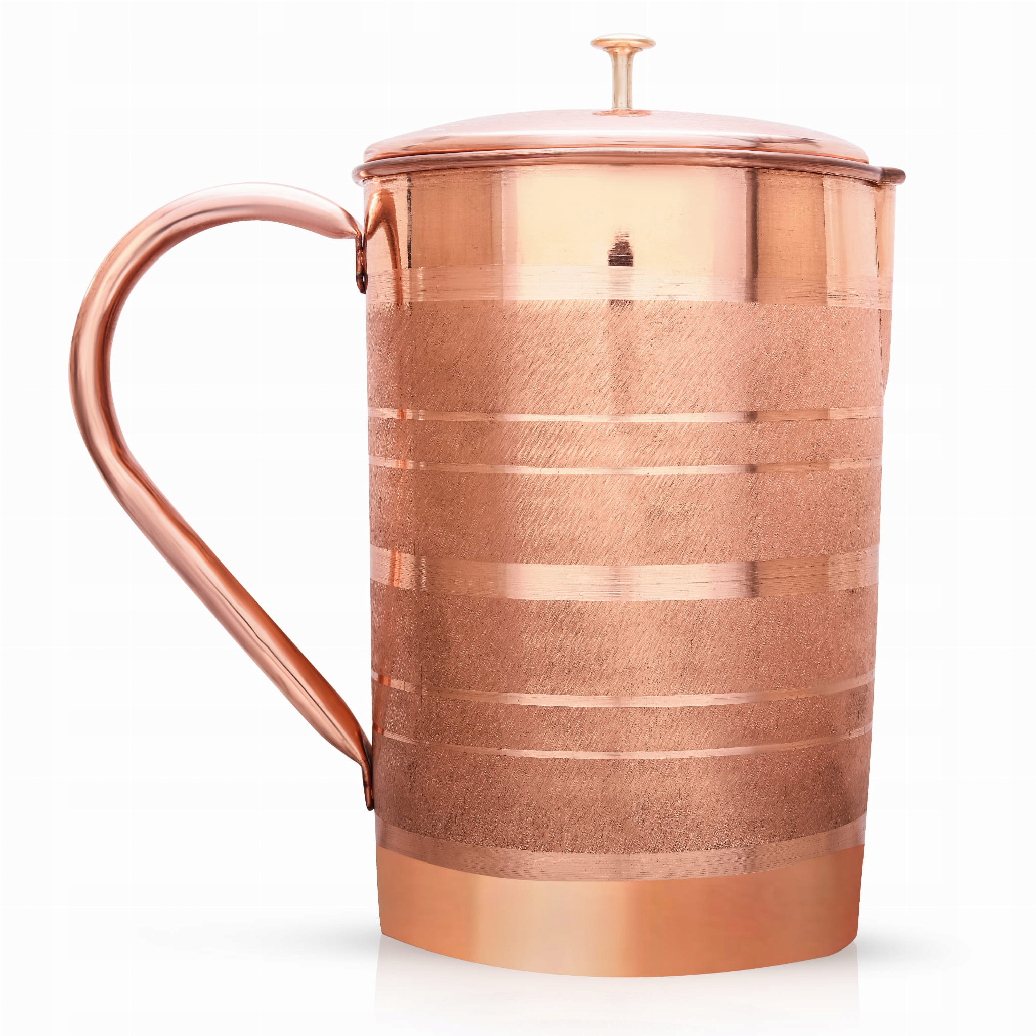 Miedziany Dzbanek Paski- naczynie miedziane 1250 ml
