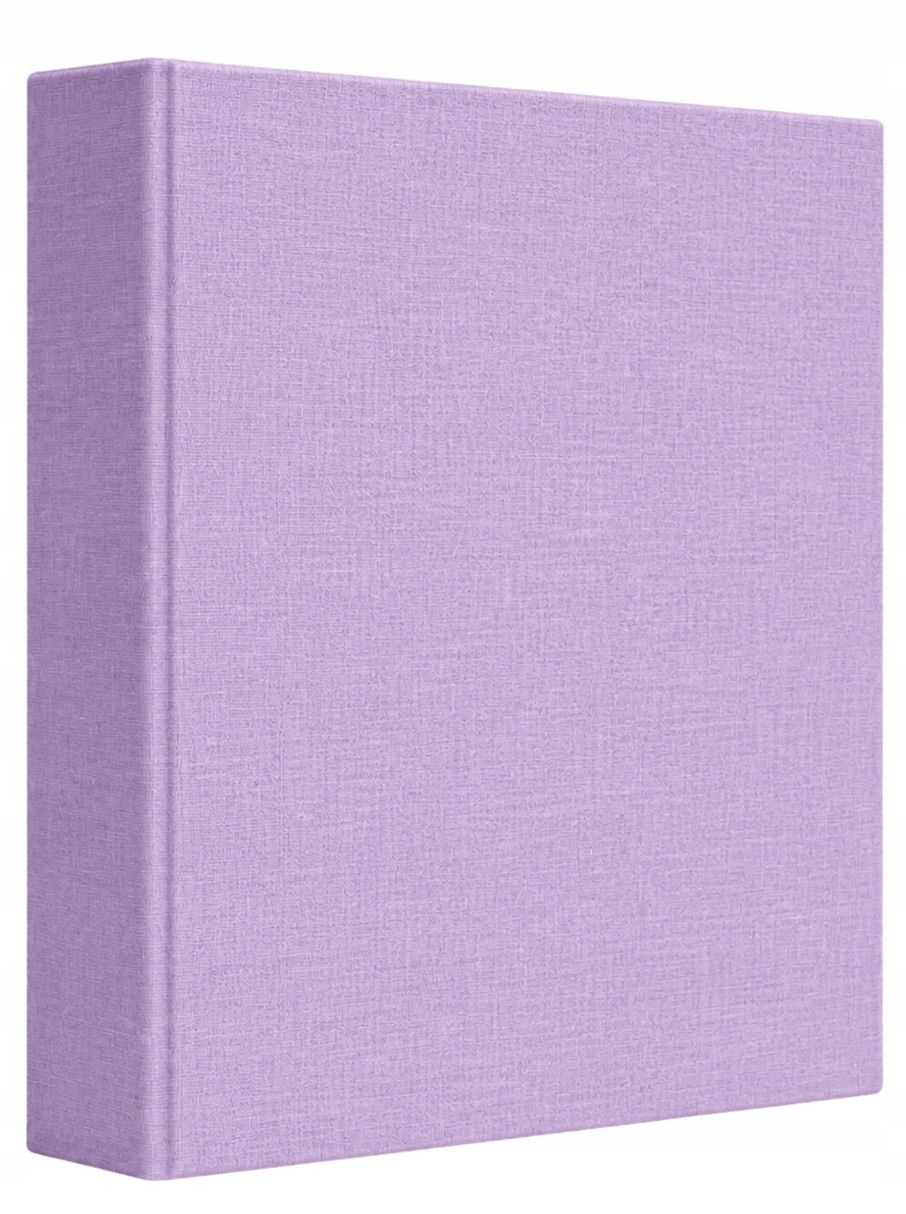 Album na zdjecia wsuwane 200 zdjęć 10x15 linen lavender czarne kieszonki