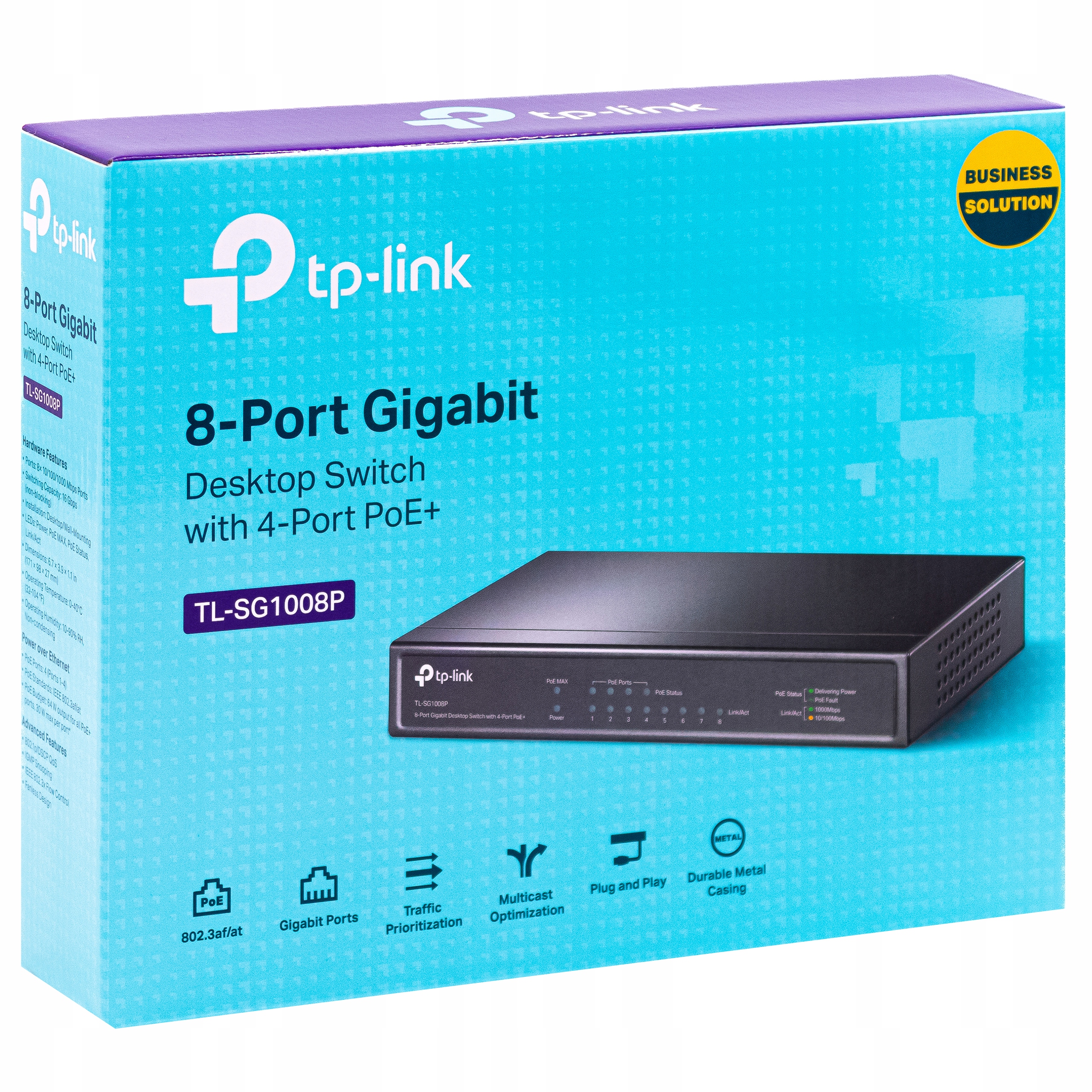 TP-Link 8-Port 10/100/1000 Mbps Unmanaged Switch Black TL-SG608 - Best Buy