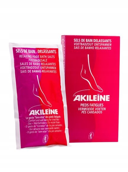 Akileine Red, relaxační sůl do koupele pro unavené nohy 300 g