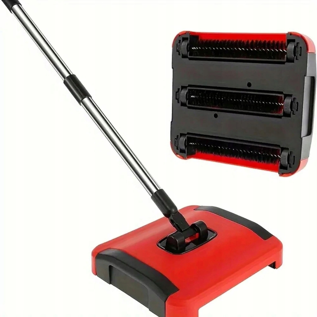Zametač Koberců Vysavač Mechanický Kartáč Ruční Smeták Nádoba