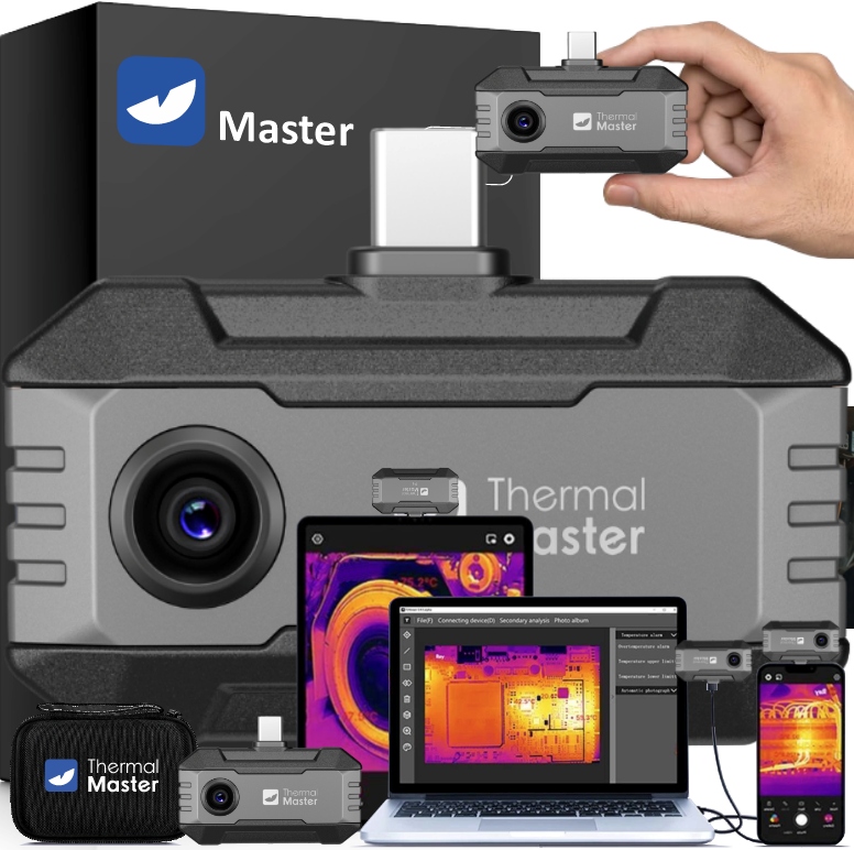 Kamera termowizyjna ANDROID IOS THERMAL MASTER P1 IR 320x240 -20°C do 450°C Stan opakowania oryginalne