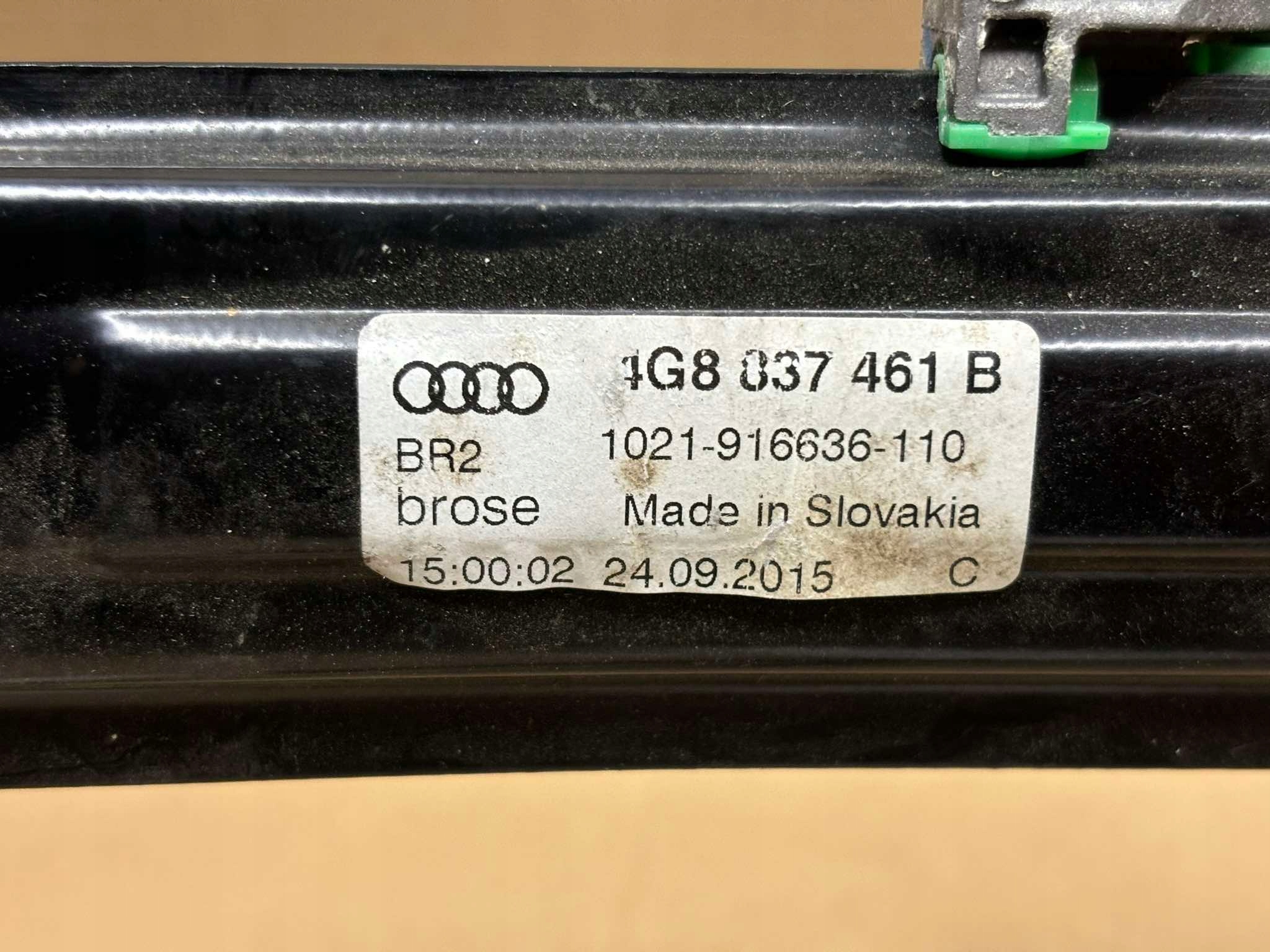 mechanism lifting windows left front AUDI A7 1021-916636-110 4G8837461B
