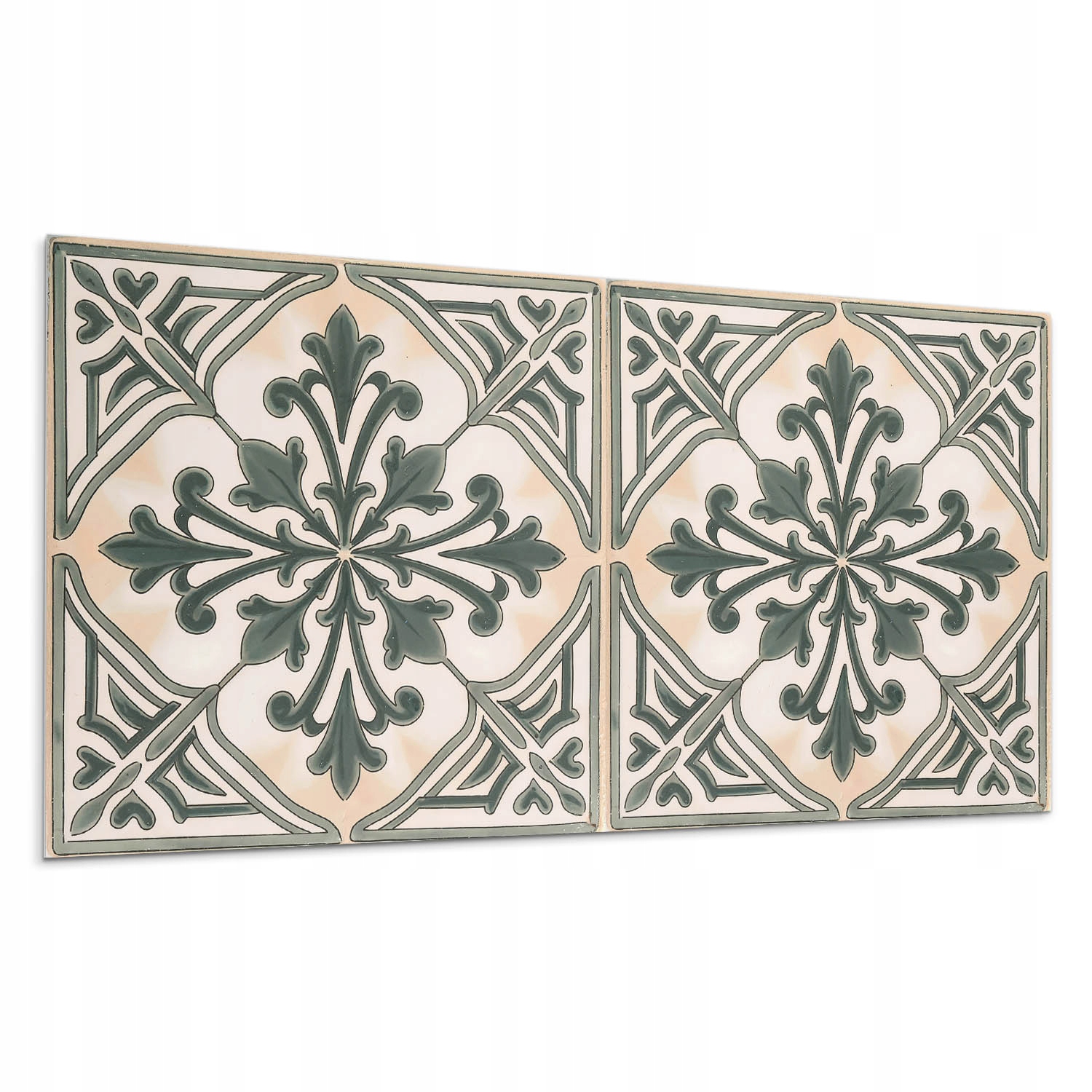 Vinylový panel s motivem do kuchyně Rostlinný vzor ve čtverci XXL 120 x 60 cm