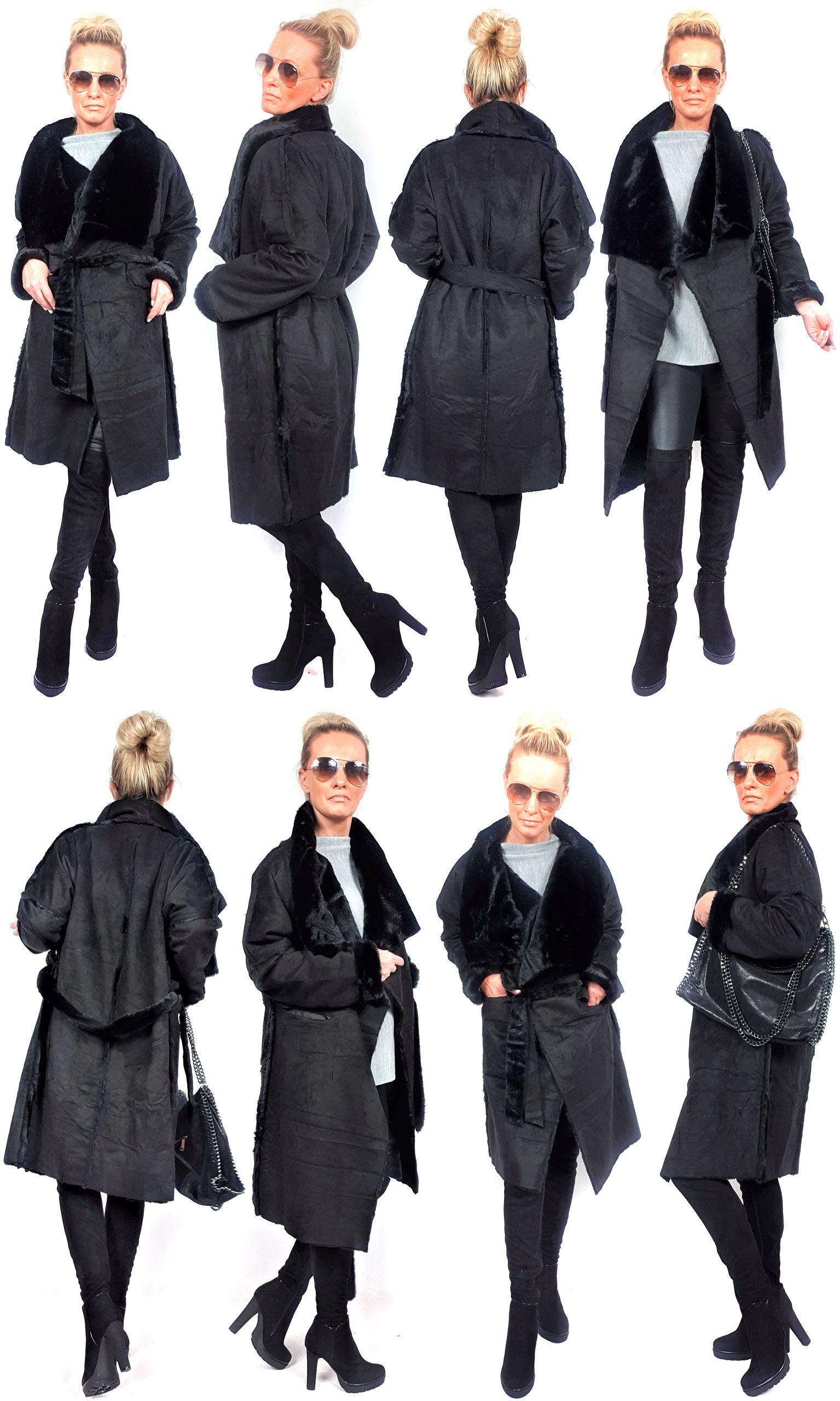 

Płaszczyk Futerko Eko Kożuch Zimowy Futro Luxury