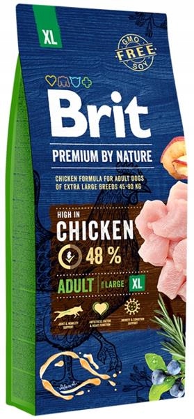 Levně Krmivo Brit Premium by Nature Adult XL 15kg