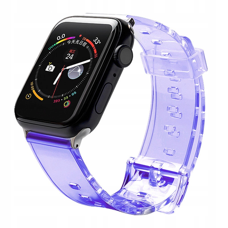 Pasek silikonowy bransoleta bransoletka Strap Light do zegarka Apple Watch