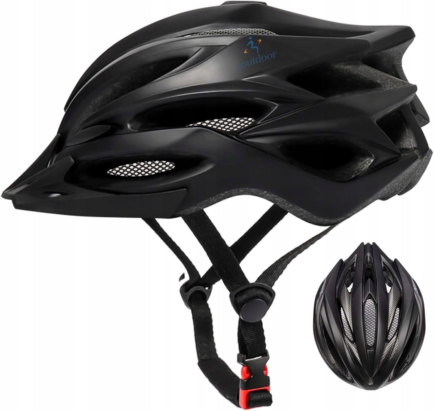 Cyklistická přilba L (58-62 cm) s 22 ventilacemi a stříškou pro dospělé