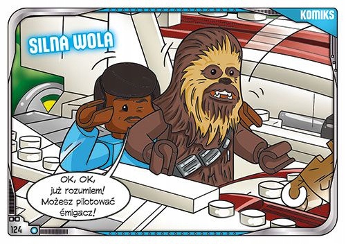 Karta Lego Star Wars Seria 2 nr 124 Silna wola
