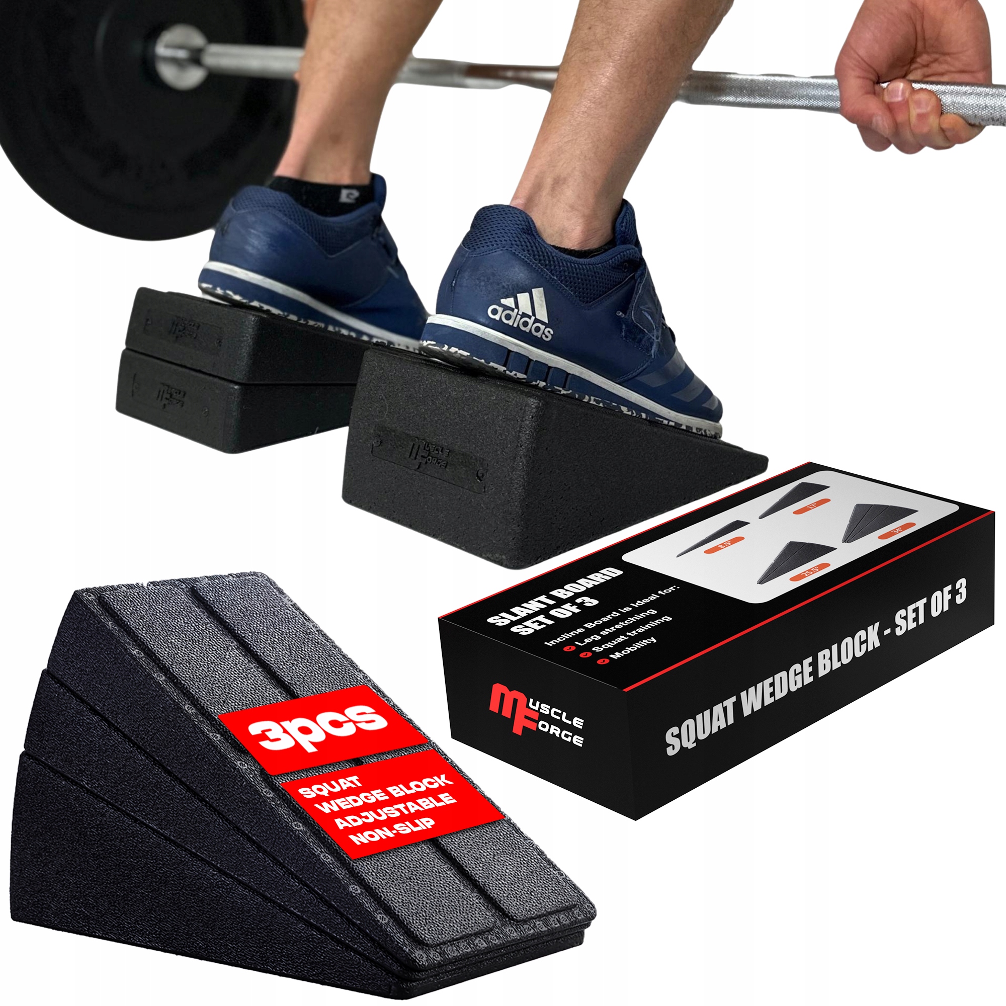 Klín Na Dřepy Podložka Pod Paty Blok Pro Protahování Lýtek