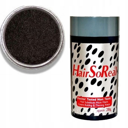 Hair So Real 28 g Hsr HairSoReal Zahušťování Mikrovlákna Usa Tmavě hnědá