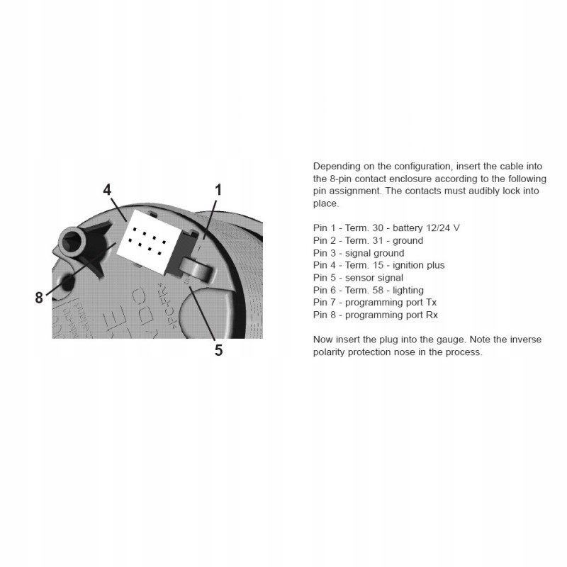 Индикатор уровня Wastewater VDO 52 мм a2c59512342