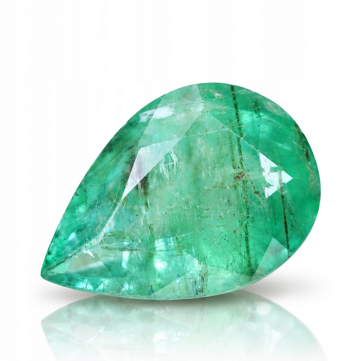 Přírodní Smaragd 2.87 ct Lžička Zambia I2 certifikát Wbd