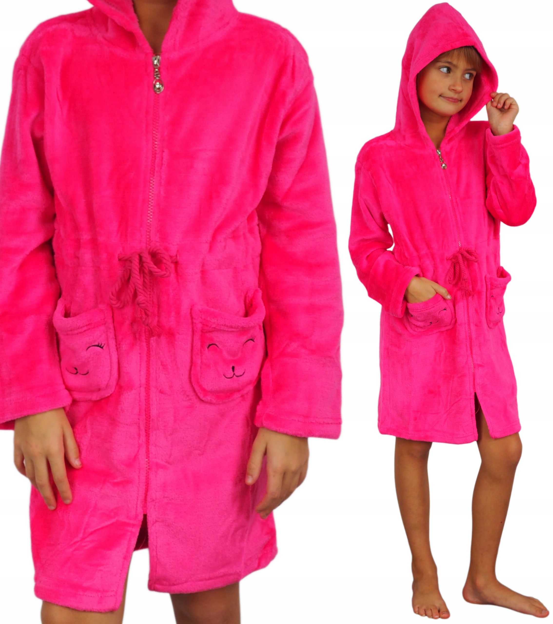 

Szlafrok dziecięcy 164 Soft Ciepły kaptur