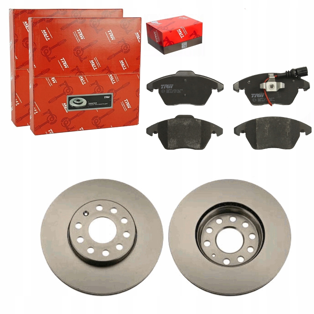 DF4295 - TRW диски + колодки передні AUDI A3 SEAT Toledo III