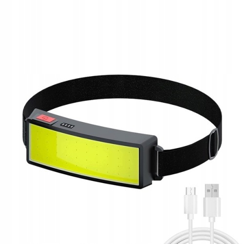 Čelovka Led Cob Usb Akumulátorová Dílenská Čelovka Výkonná 400LM