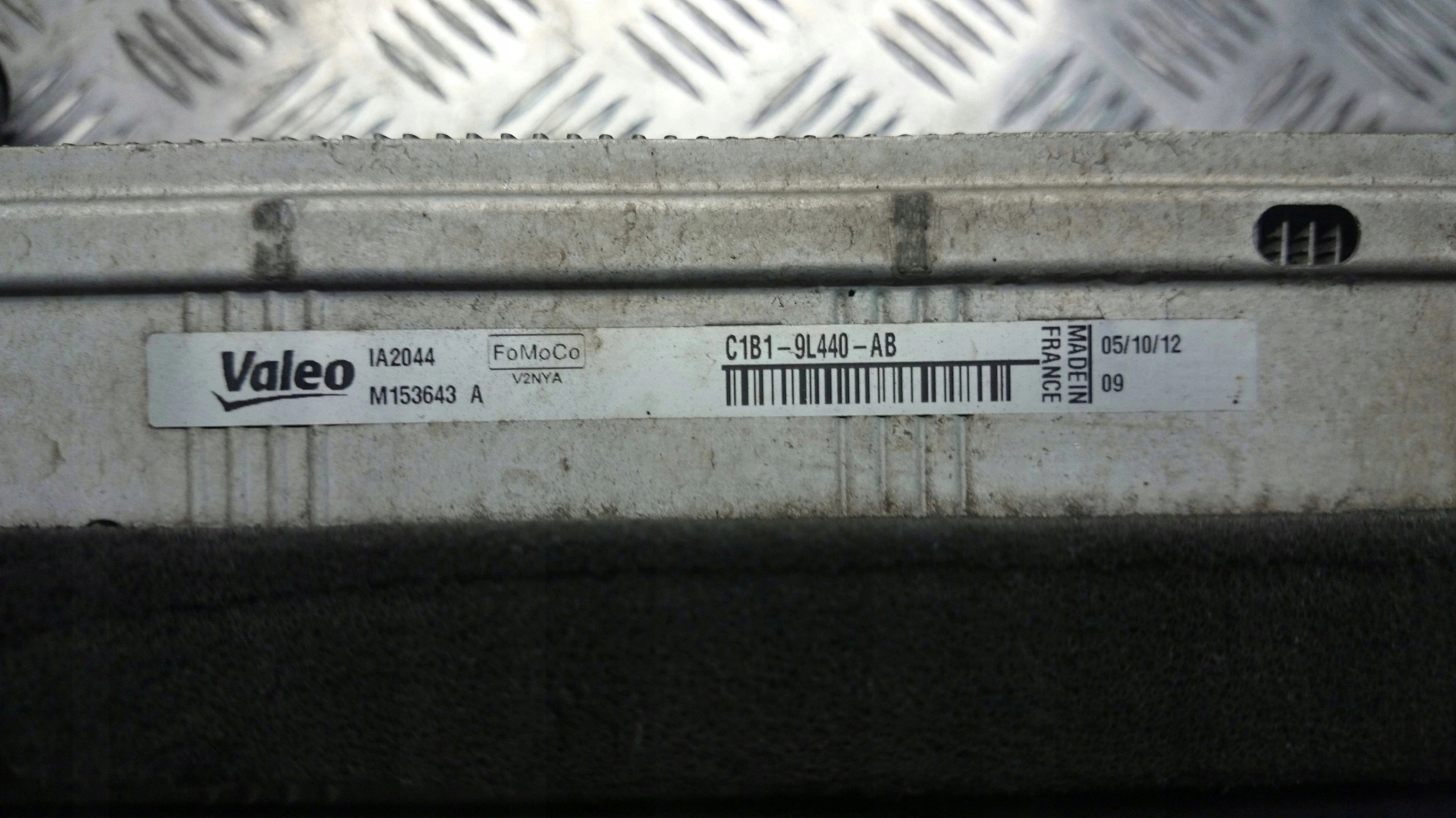 FORD BMAX 1.0 T radiator air intercooler