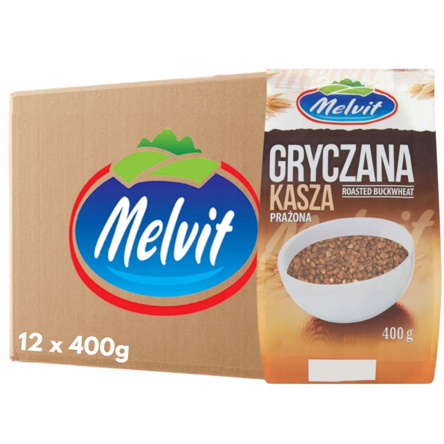 Levně Melvit Pohanková kaše pražená 400 g x 12 kusů
