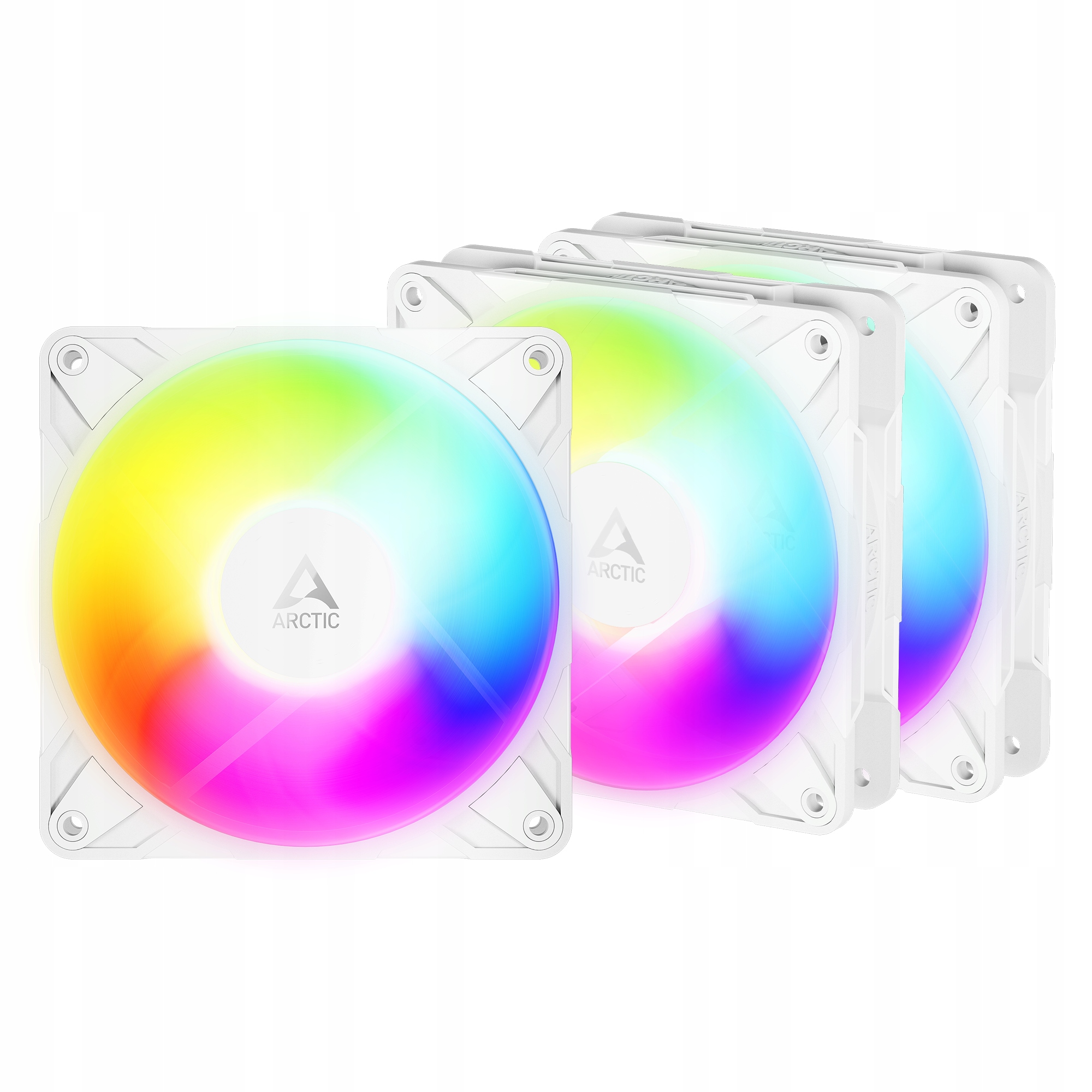 Arctic P12 Pro Reverse A-rgb (White) 120mm White Color Case Fan with…